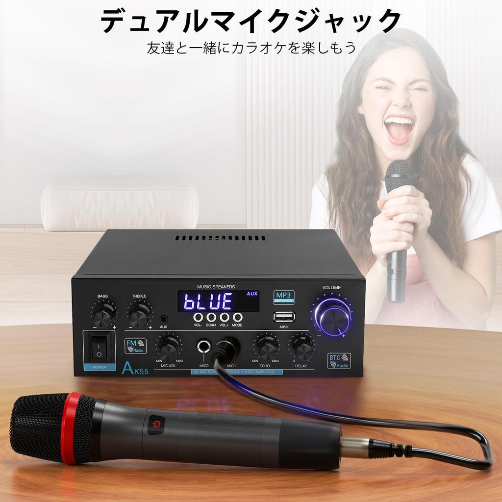 Усилитель Bluetooth HiFi стерео усилитель мощности приемник канала 2X70 Вт мини усилитель небольшой домашний аудио усилитель вход управления эхом для динамика 5.0