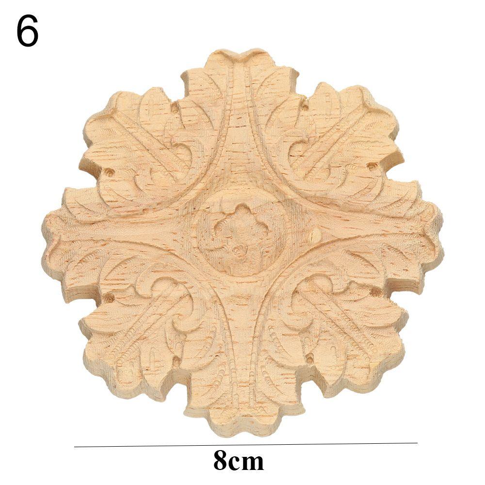 Украшение двери деревянные фигурки ремесла резьба по дереву декоративная деревянная резная угловая аппликация рамка
