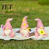 Macaron Color Resin Statues for Gifts Halloween Gnome Statue, Spring Butterfly Bird Flower Hand Painted Garden Decorations Figurine Patio, Outdoor