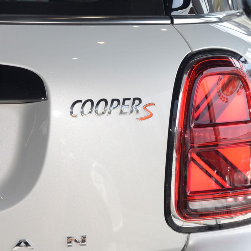 1 шт. 3D металлический S логотип передняя решетка эмблема SD значок автомобиля задний бампер наклейка на багажник для Cooper S логотип F55 F56 F60 R55 R56 R60