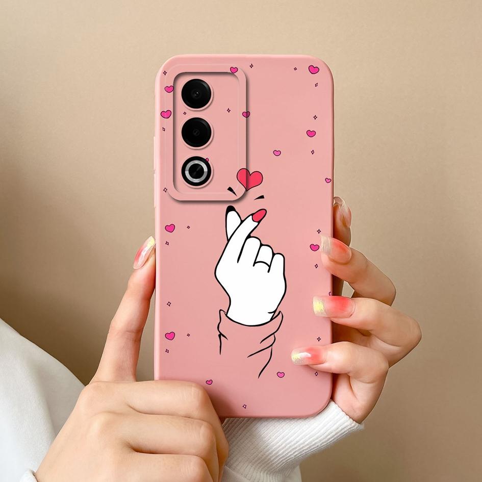 Для OPPO A3X A3 Pro Realme 13 Pro Plus 12 Pro+ чехол-протектор экрана супер ударопрочный тонкий силиконовый чехол-бампер Pretty Love Heart для OPPO