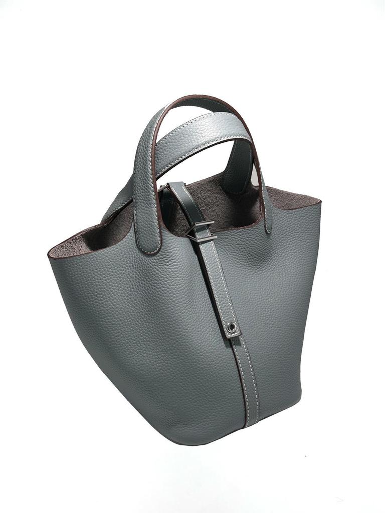 Женская сумка-ведро из натуральной кожи - Сумка-тоут из коровьей кожи ТОГО в стиле кэжуал