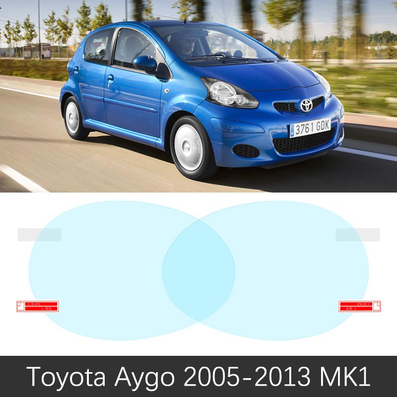 for Toyota Aygo 2005~ Full Cover Rearview Mirror Anti-Fog films Rainproof Anti Fog Film Car Accessories 2013 2015 2017 2018