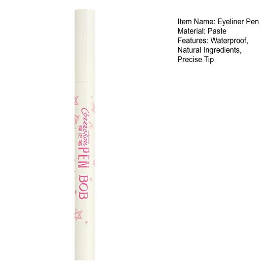 Ручка-подводка для глаз, не цветущая, водостойкая, устойчивая к поту, мгновенный фиксатор, корректирующая подводка для глаз, корректирующая ручка для макияжа, карандаш для бровей и губ