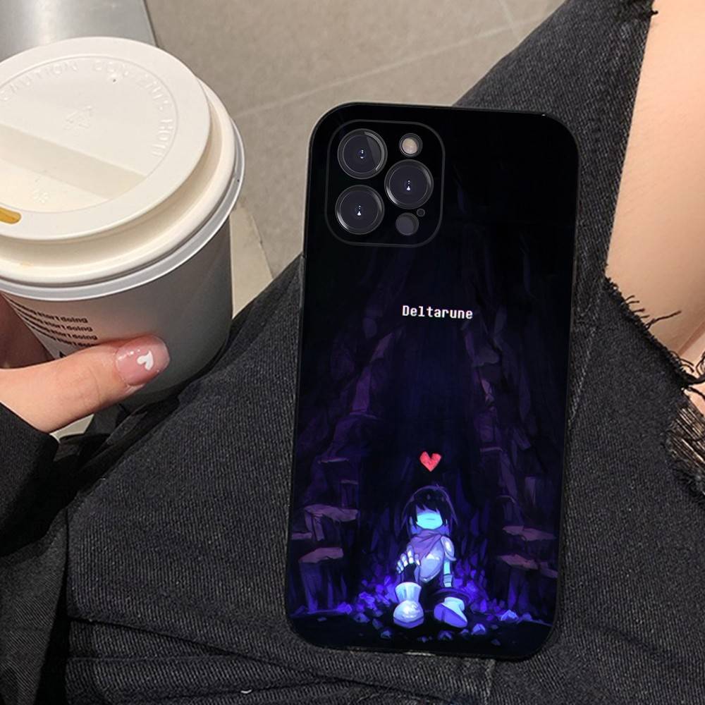 Чехол для телефона D-Deltarune Ralsei для iPhone 17 16 15 14 13 12 11 Pro Max Plus Черный корпус