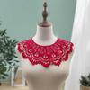 Воротник с аппликацией, полый, устойчивый к разрыву, не деформируется, дышащий, моющийся, съемный своими руками, кружевной корсаж с 3D-эффектом для швейного магазина