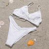 2 Pcs/Set Lady Bikini Solid Color Wire Sexy Comfortable Sumemr Bikini