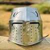 Templar Helmet Medieval Crusader Helmet Templar Knight Helmet Silver Finish