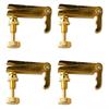 4Pcs 12 Violin Fine Tuner Metal Violin String Adjuster Part Musical Instrument Accessory Gold