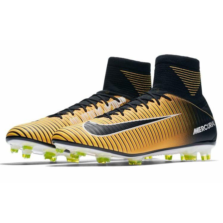 Nike Мужские бутсы Mercurial Veloce 3 DF FG Laser Orange Black-White-Volt 831961-801