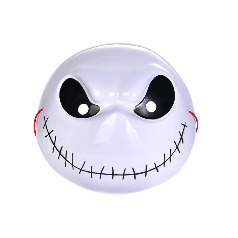 Pumpkin Prince Skeleton Masks White Creepy Smiley Face Christmas Night Fright with the Same Jack Mask Fake Mask Head Cover