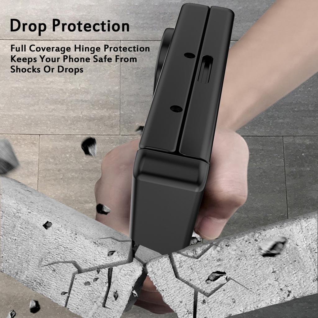 For Samsung Galaxy Z Fold7 5G Case Kickstand Hard PC Phone Cover with Screen Film