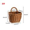 Kitchen Storage Basket with Handle Woven Hanging Baskets for Living Room Fruit Sundries Organizer Home Decor Hand-woven Baskets