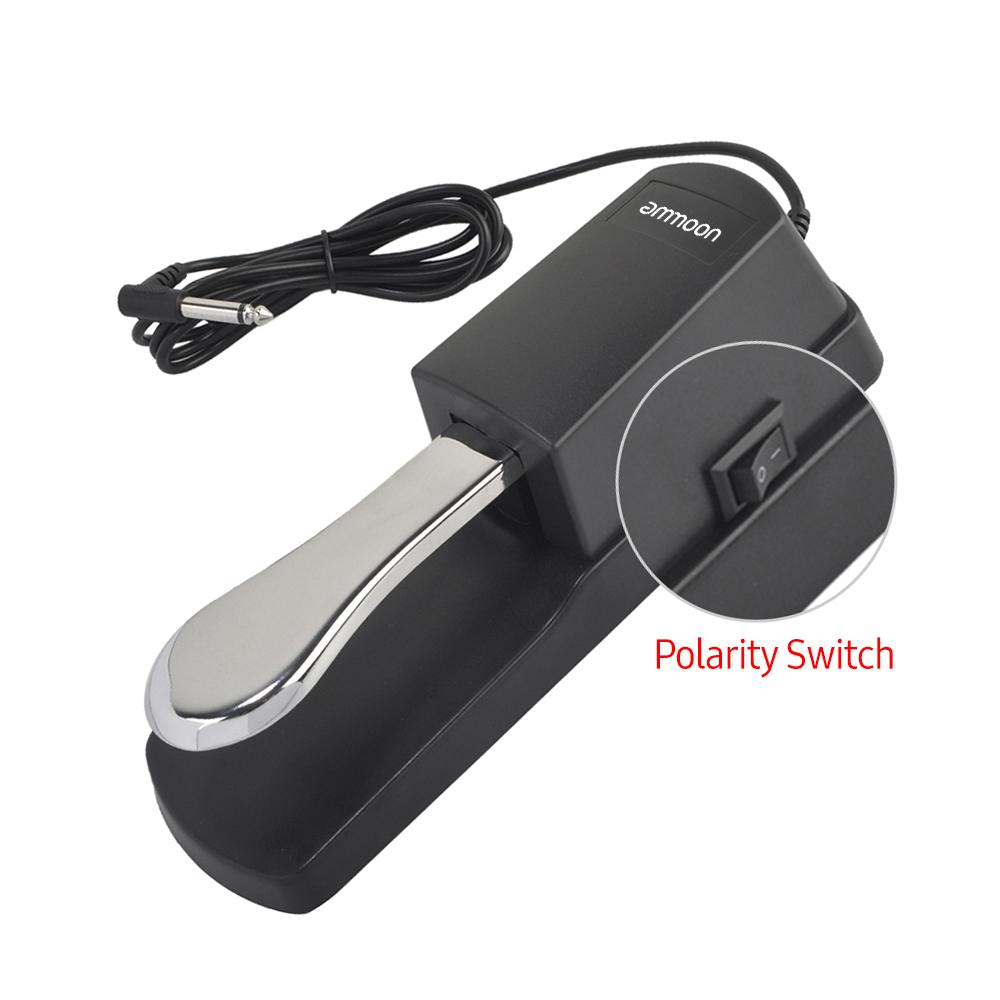 Ammoon Universal Sustain Pedal for Digital Piano Electronic Keyboard Sustain Foot Pedal with