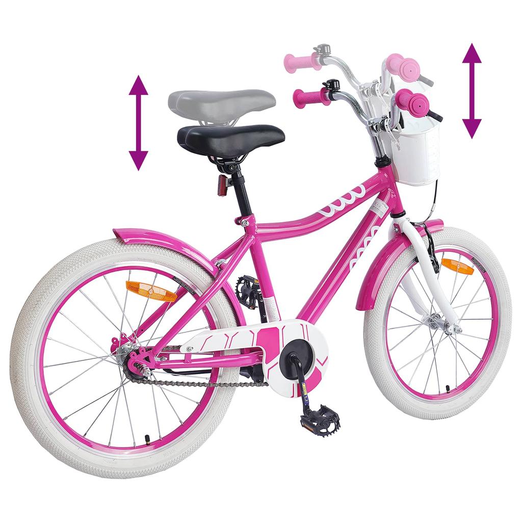 Kids Bike 18 Inch for Ages 5 7 Pink