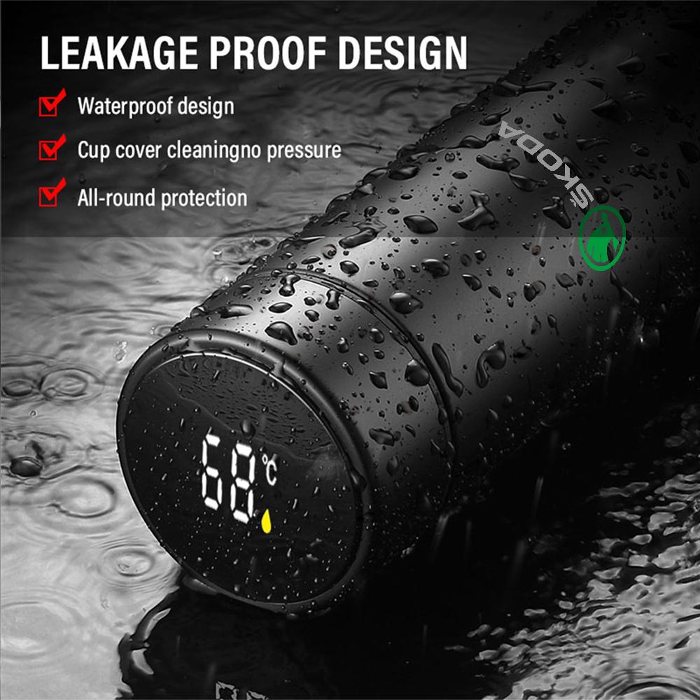 RBD4 500ml Smart Thermo Mug Filter Coffee Drink Flask Temperature Display For Skoda S Octavia Fabia Rapid Yeti Superb A5 A7 VRS VII