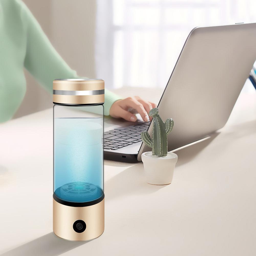 330 мл Бутылка для водородной воды с USB-зарядкой, Портативный антиоксидантный ионизатор 700 мАч, Спортивная бутылка для воды для активного отдыха