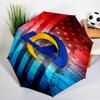 Автоматический зонт с принтом «Командный дух Rams», 8 спиц, для путешествий, кемпинга, повседневного использования, незаменимый подарок для семьи и друзей