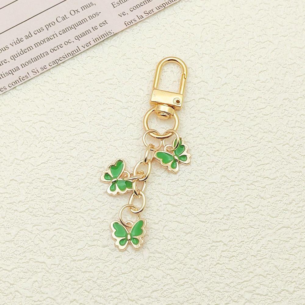 7PCS Y2K Crystal Bow Key Chain Pendant Key Ring Creative Rhinestone Butterfly Keychain  Key Decor