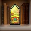Multicolor Candle Holder Gothic Arch Design Light-transmitting Table Setting Book Nook  Living Room
