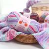 6 Strands Scarf Hand-woven Rainbow Color Hand-knitted Wool Milk Cotton Cotton Yarn Soft Wool