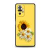 Чехол для телефона с подсолнухом для Redmi 13C 10C Note 13 12 10 11 Pro Plus 7 8T K40 K50 Gaming Pro Plus 5G Мягкий ТПУ Корпус Capas Сумки