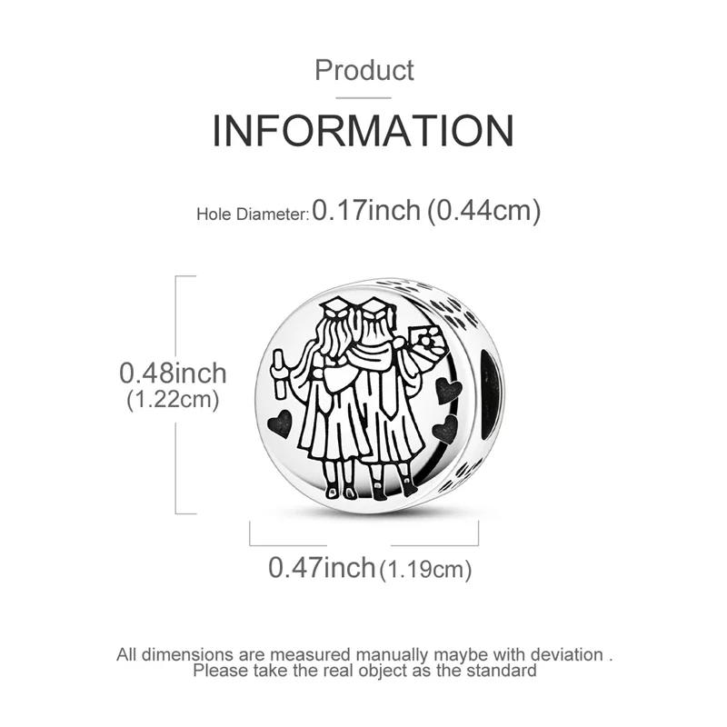 Шармы из стерлингового серебра Подсолнух Путешествие Воздушный шар Глаза дьявола Стрекоза Бабочка Шарм Подходят Оригинальные Подходят Женские Ювелирные Шармы