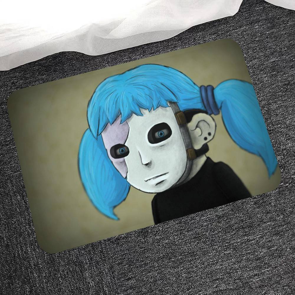 Игровые коврики для комнаты S-SallyS F-Face Противоскользящие Впитывающие воду Длинные коврики-подушки Коврик для спальни Бытовые ковры