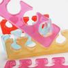 2 Pcs Silicone Soft Toe Separator Finger Spacer for Manicure Pedicure Nail Tool