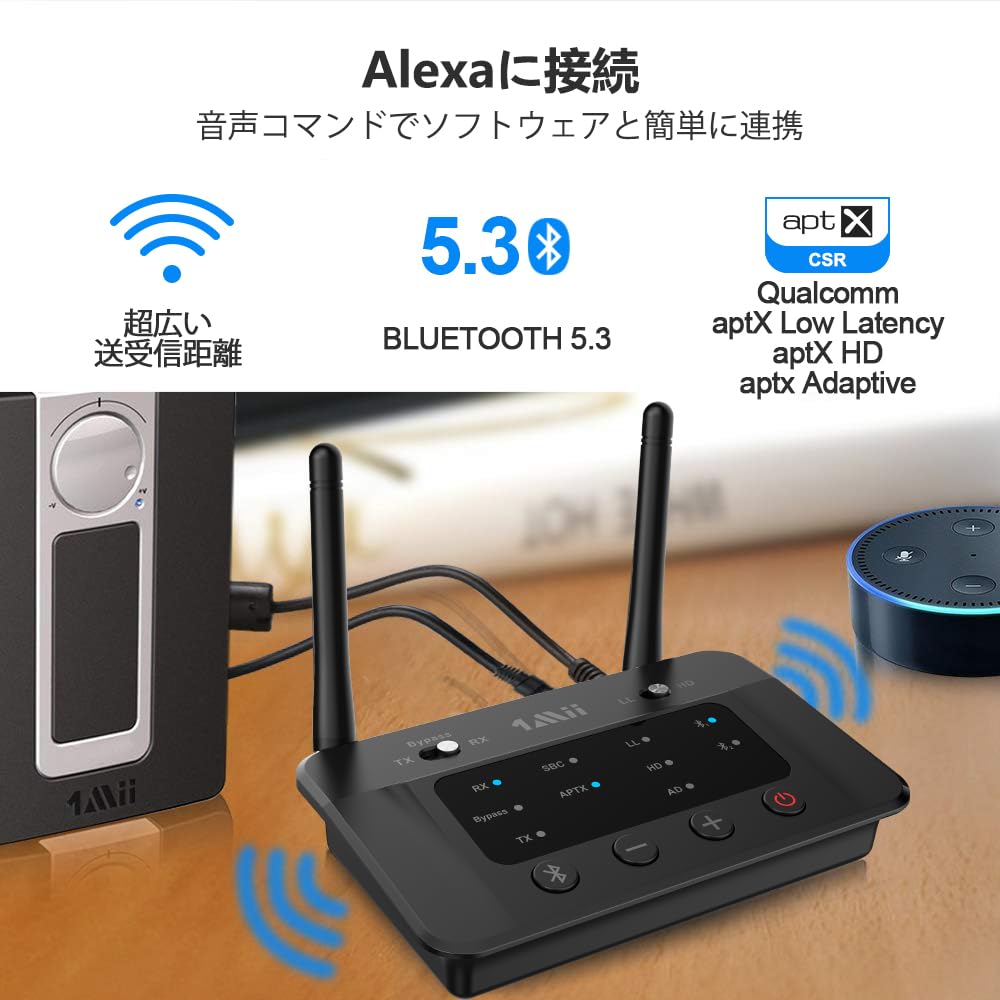 1Mii Bluetooth передатчик аудио приемник Bluetooth для ТВ AUX оптический цифровой RCA USB AAC низкая задержка APTX HD классический два подключенных громкость регулируемый