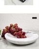 Modern Marble Tray: Elegant Fruit Plate for Living Room, Bedroom, and Coffee Table Decor