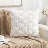 Spring Easters Pillow Cover Comfortable Plushes Faux Furs Pillow Case for Bedroom Room Sofa Decorations