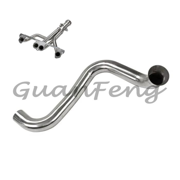 Комплект прокладок и труб выпускного коллектора для 1997 1998 1999 Для Jeep Wrangler TJ 2.5L L4 Нержавеющий выпускной коллектор с даунпайпом