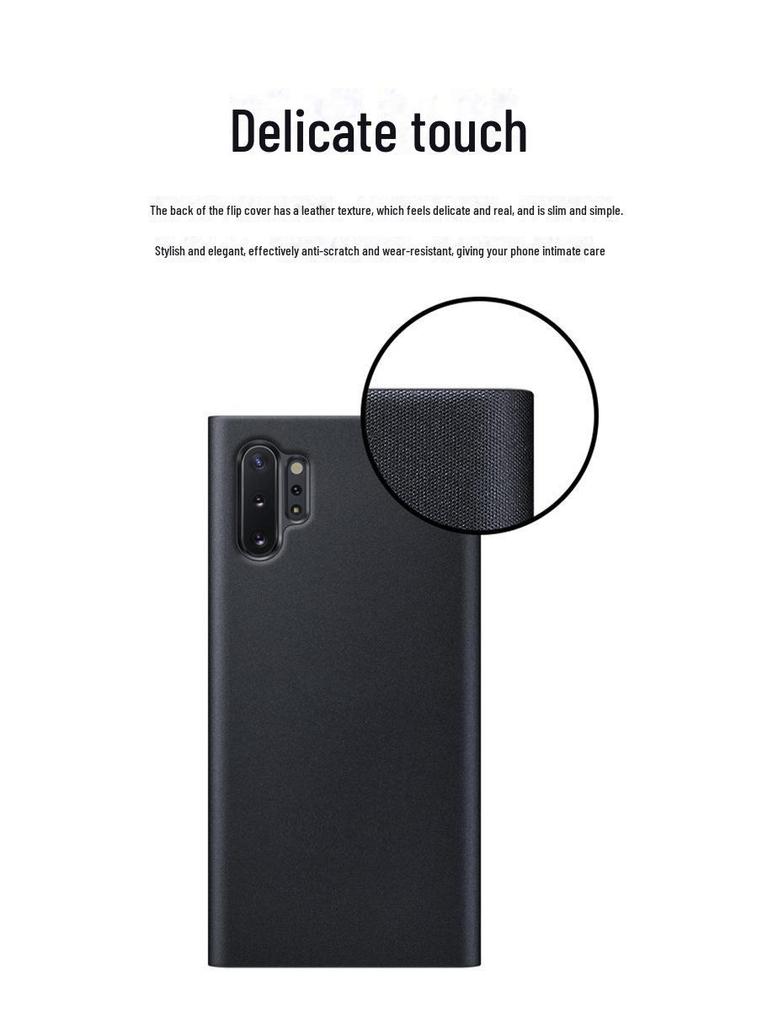 Чехол-книжка Samsung Note 10+ Smart с боковым окном и функцией сна