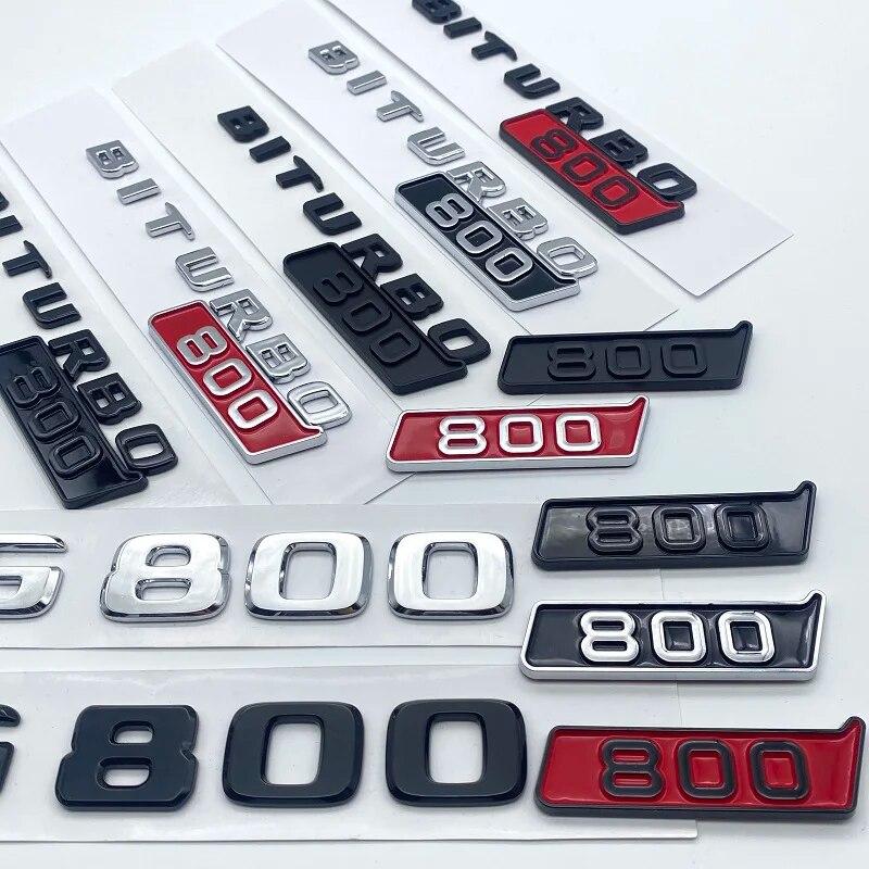 3D ABS черный, серебристый буквы G800 800 BITURBO эмблема для Mercedes Benz Brabus G автомобильное крыло багажника сзади W464 наклейка с логотипом