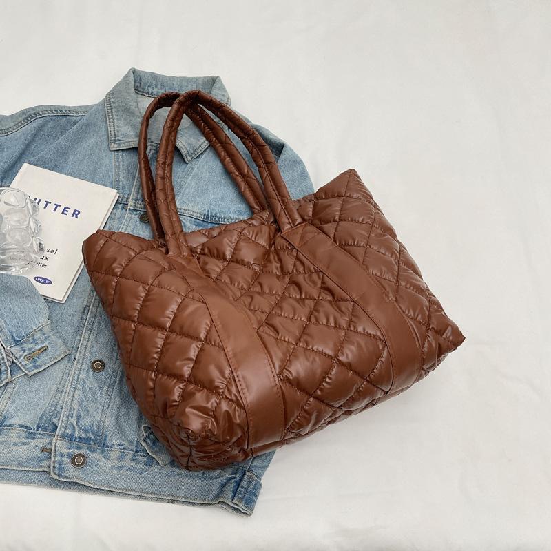 Большая вместимость модная сумка однотонная сумка через плечо женская повседневная сумка-тоут