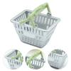 Miniature Shopping Basket Mini Supermarket Basket Model Tiny Grocery Basket Handbasket Ornament Toy DIY Dollhouse Decoration Accessories Photo Prop