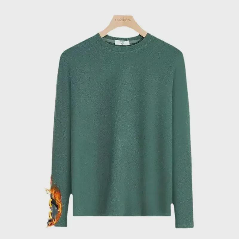 Men's Stylish Long-Sleeve Round Neck Sweatshirt for Business and Casual Wear