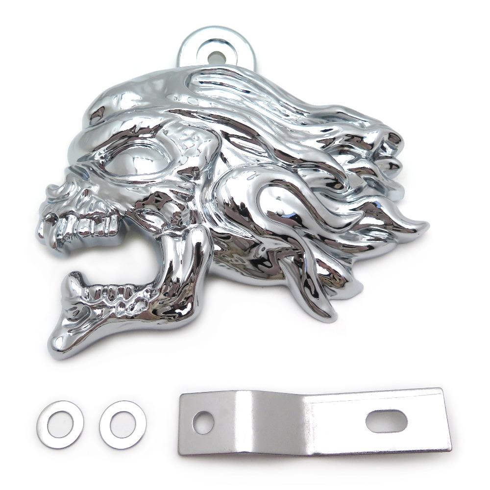 Motorcycle Horn Cover for 1992 and Up Harley-Davidson with Side Mount All V-rod's Chrome