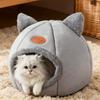 Winter Warm Cat Nest Semi-Enclosed Design Windproof And Cold-Resistant Large Model Comfortable And Warm Pet Nest For Home Use
