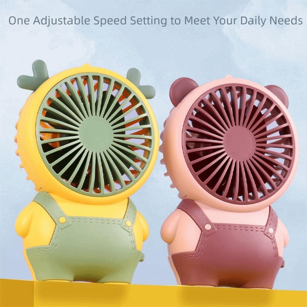 Portable Children's Handheld Fan USB Rechargeable Small Electric Fan  Student Dormitory
