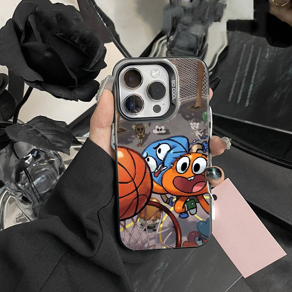 J-Gumball and Darwin Phone Case For IPhone 16 17 15 14 12 13 Pro Max Black Color Shockproof Cover