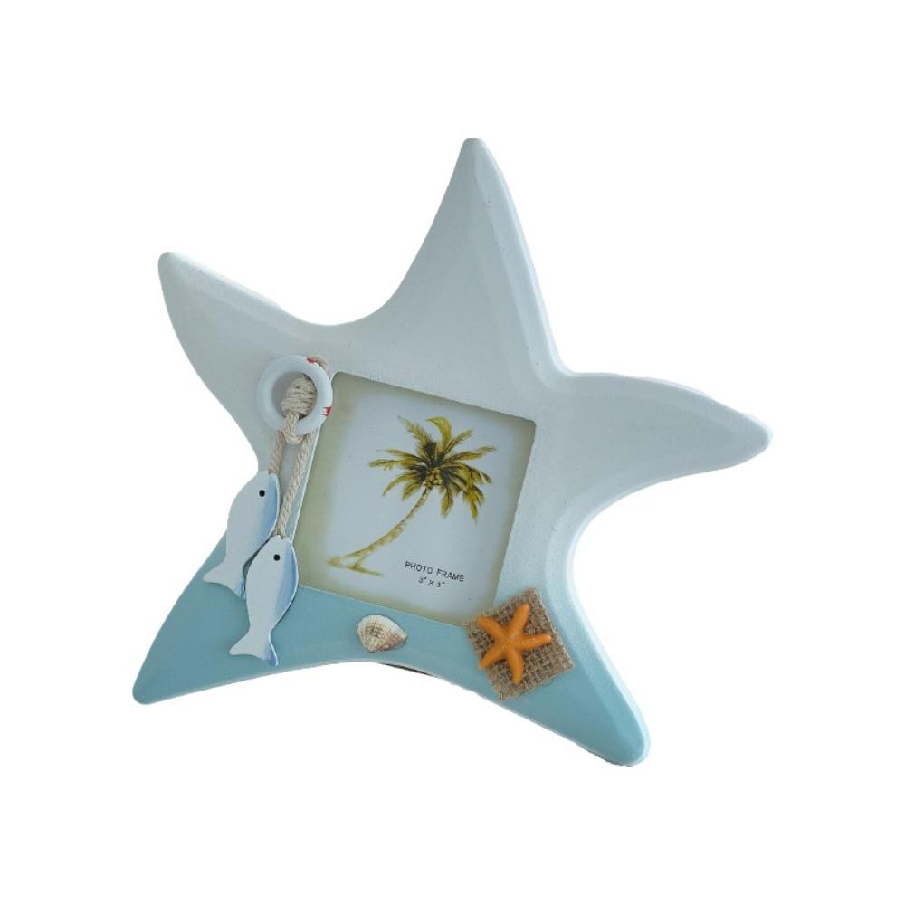 Unique-shaped Ocean-Themed Photo Frame Wooden Instant Photo Frame  Living Room