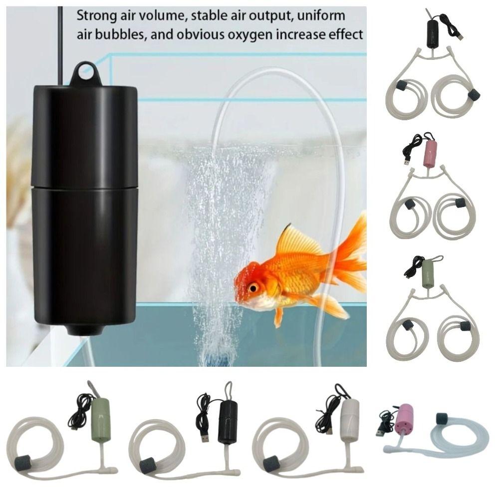 Ультратихий акватический террариумный фильтр Двойной шланг Маленький кислородный насос Кислородный аэратор Аквариум