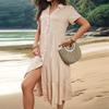 2023 Summer European & American Women's Mid-Length Hepburn Style French Dress