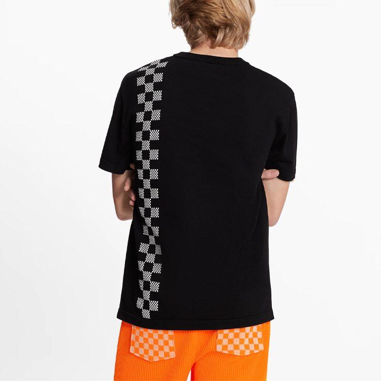 Louis Vuitton Футболка мужская черная 1A8P9V