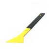 Скребок для чистки окон автомобиля, пластиковый, желтый, с длинной ручкой, скребок для тонировки стекол автомобиля, автомобильные аксессуары