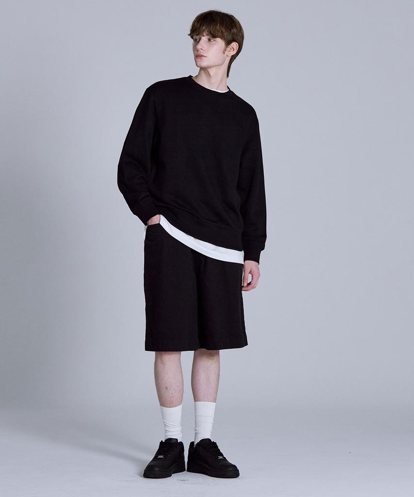 BASIC HOUSE Cp Sweatshirt Black Lyts0104 (Type B)