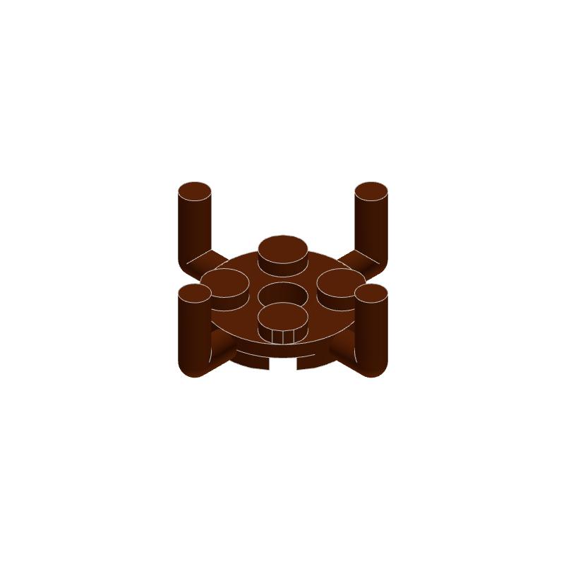 50pcs MOC parti 98284 piastra rotonda 2x2 mattoni compatibili fai da te Assmble blocchi di particelle bambino Puzzle cervello