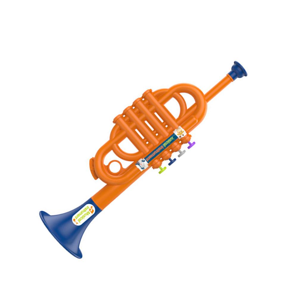 Realistic Children Trumpet Toy Musical Instrument Toy for Kids Music Interest Development Safe Educational Toy for Child